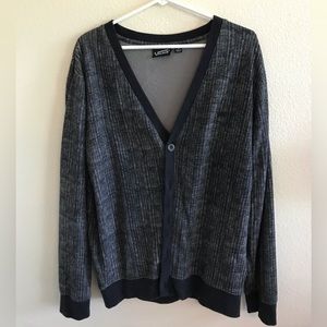 Brand is vans, dark grey and black, size medium